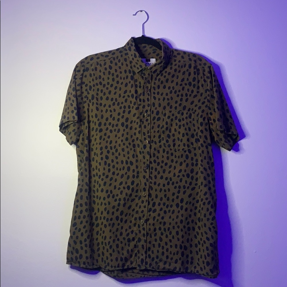 Topman Textured Dotted Shirt